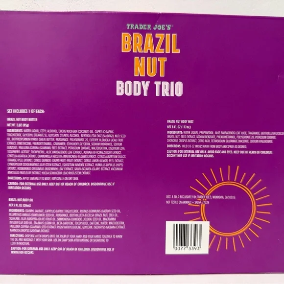 Trader Joe's Brazil Nut Trio Gift Set Limited Edition - Picture 2 of 4